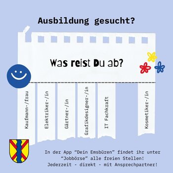 Ausbildung gesucht Anzeige