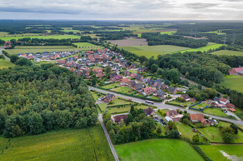 Das Bild zeigt die Wohnsiedlung im Ort Elbergen