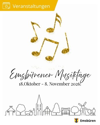 Musiktage Noten Werbung