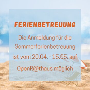 Anmeldung für die Herbstferienbetreuung ab sofort auf open Rathaus möglich