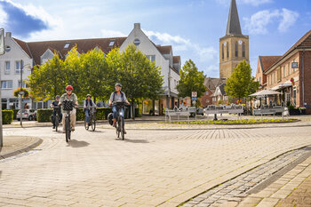 Fahrrad Skyline Kirche