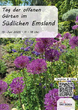 Offene Gartentage 2025 Flyer DIN A6