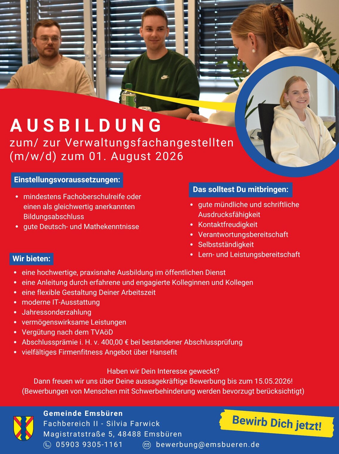 Azubi Stellenausschreibung 2026